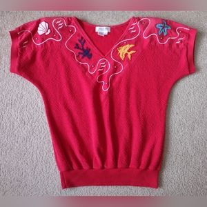 Vintage Adolfo Sport Nautical Top